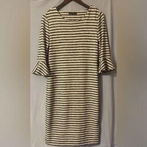 Banana Republic Striped Flutter Sleeve Dress Size 6